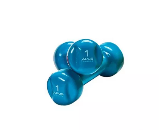 Apus Sports Vinyl Dumbbell Set 0.5 Kg to 4 Kg (7 Pairs)