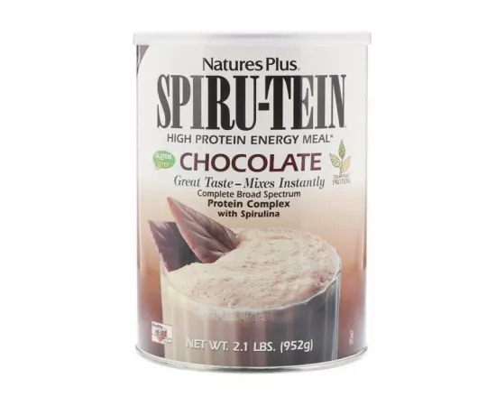 Natures Plus Spiru-Tein Chocolate 2.1lb (952g) Can