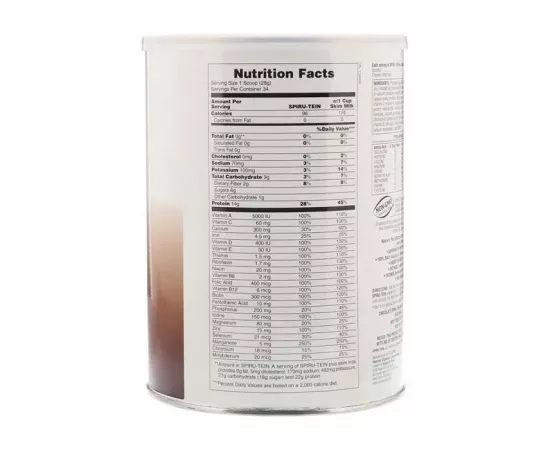 Natures Plus Spiru-Tein Chocolate 2.1lb (952g) Can