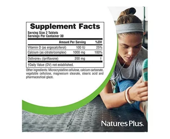 Natures Plus Ostivone Rx Bone Calcium And Vitamin D 60's