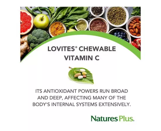 Natures Plus Lovites Chewable Vitamin C 500 mg 90s