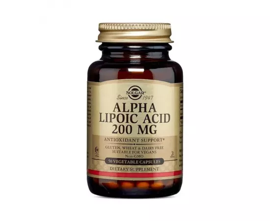 Solgar Alpha Lipoic Acid 200 mg Vegetable Capsule 50's