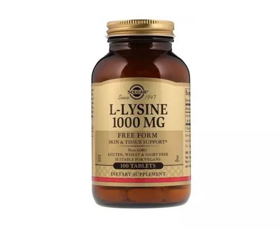 Solgar L Lysine 1000mg Tablets 100's