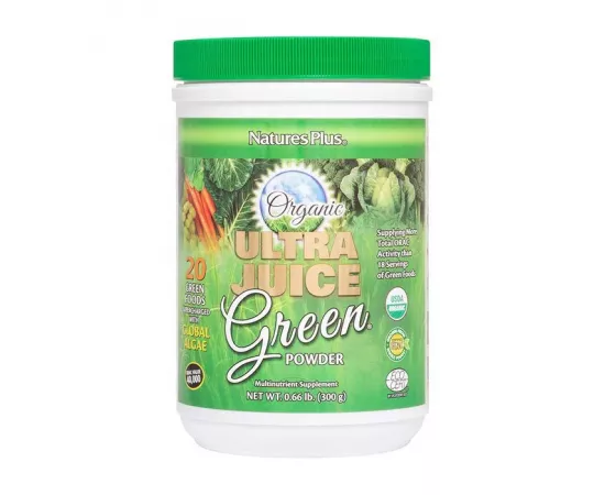 Natures Plus Organic Ultra Juice Green Powder 0.66lb (135.6g)