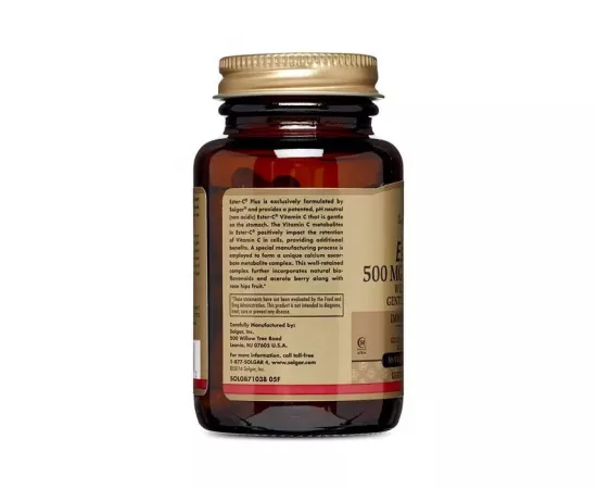 Solgar Ester C Plus 500 Mg Vitamin C Vegicaps 50's