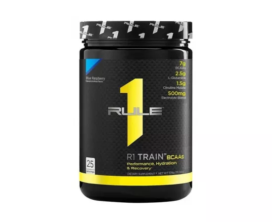 Rule1 Train BCAAs Blue Raspberry 25 Servings 378g