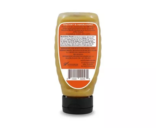 Wedderspoon Raw Monofloral Manuka Honey KFactor 16 340g