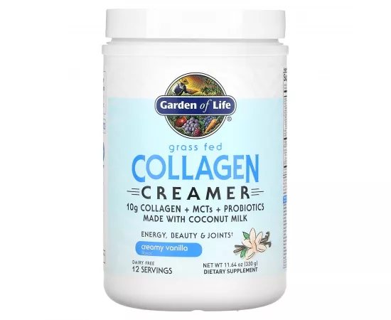 Garden of Life Grass Fed Collagen Creamer Creamy Vanilla 11.64 oz (330 g)