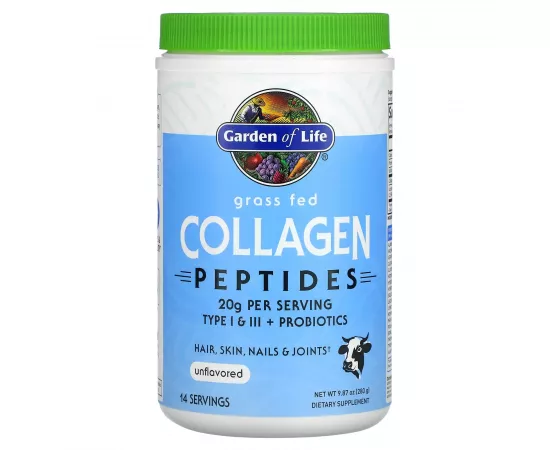 Garden of Life Grass Fed Collagen Peptides Unflavored 280 g