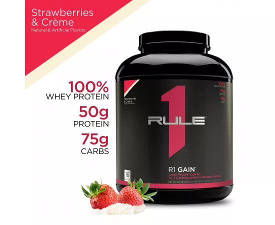 R1 Gain 16 Servings Strawberry & Crème 5.00 lb