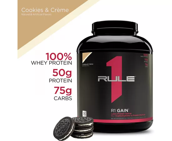 R1 Gain 16 Servings Cookies & Crème 5.00 lb