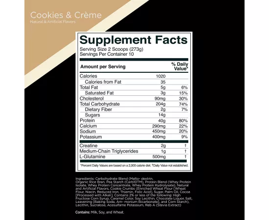 R1 LBS 10 Servings Cookies & Crème 6.01 lb