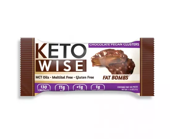 Keto Wise Fat Bombs Chocolate Pecan Clusters 1Piece