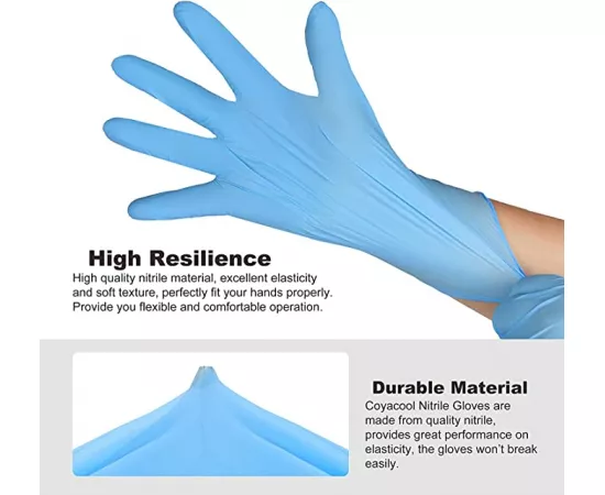 Optitect Nitrile Gloves Powder Free, 100Pcs L