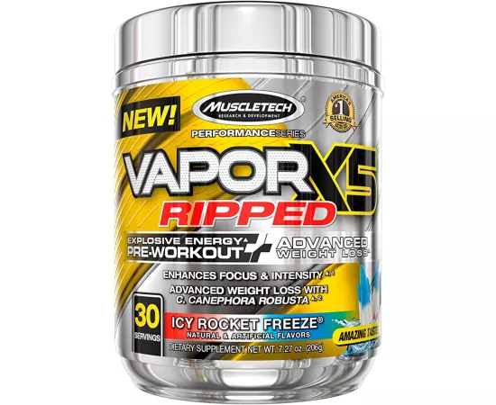 MuscleTech Vapor X5 Ripped Icy Rocket Freeze 30 Serving