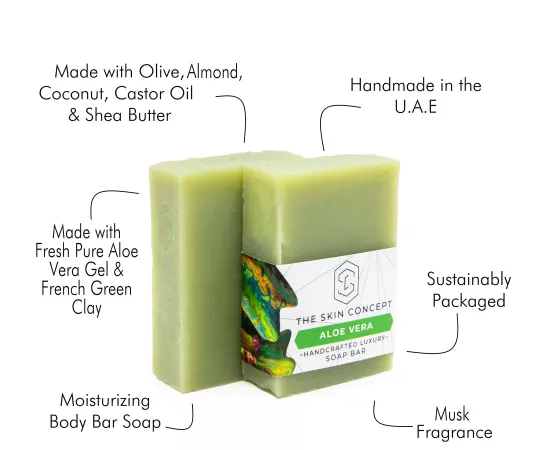 The Skin Concept Handmade Artisanal - Aloe Vera - Bar Soap