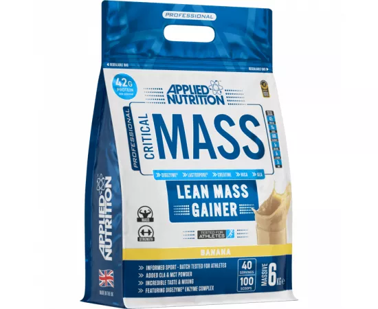 Applied Nutrition Critical Mass Lean Mass Gainz Banana 6kg