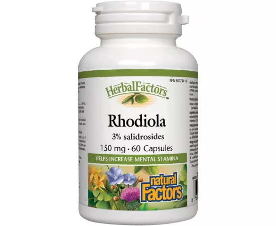 Natural Factors Rhodiola 150 mg 60 Capsules