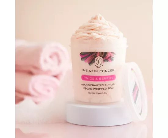 The Skin Concept Handmade Vegan Twigs And Berries - Whipped Soap