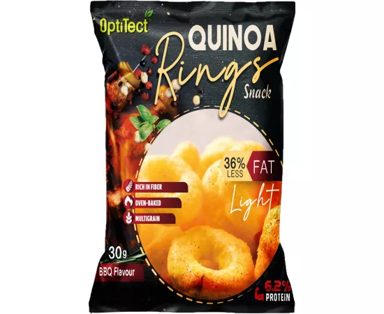 OptiTect Quinoa Rings Snack Barbecue 30 gm