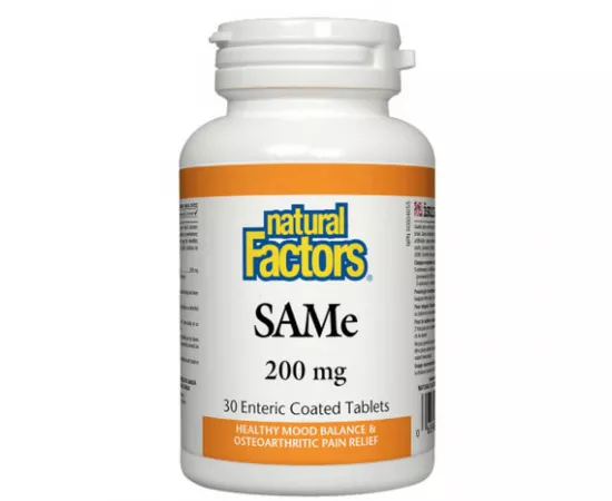 Natural Factors SAMe 200 mg 30 Tablets