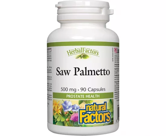 Natural Factors Saw Palmetto 500 mg 90 Capsules