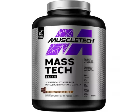 Muscletech Mass Tech Elite Chocolate Fudge Cake 7 Lb (3.18 Kg)