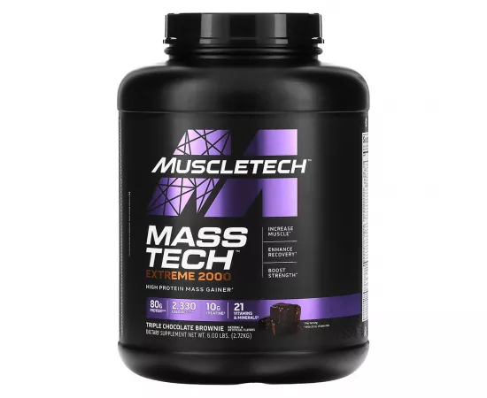 Muscletech MassTech Extreme 2000 Triple Choco Brownie 6 Lb (2.72 Kg)