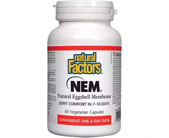 Natural Factors NEM Natural Eggshell Membrane 500 mg 60 Veggie Capsules