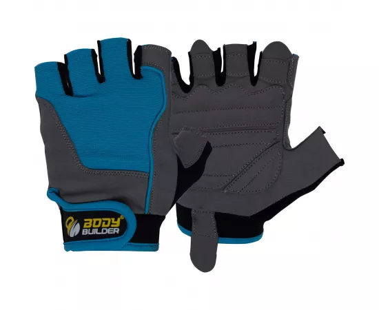 Body Builder Trainer Gloves Grey-Blue Color 'L' Size