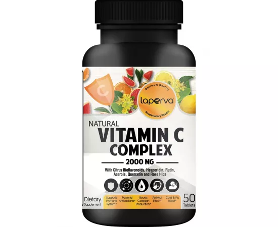 Laperva Natural Vitamin C Complex 2000mg 50 Tablets