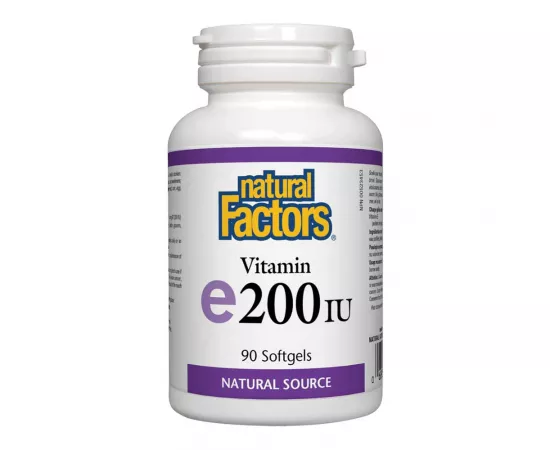 Natural Factors Vitamin E 200 IU 90 Softgels