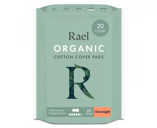 Rael Organic Cotton Cover Pads - Overnight