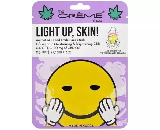 The Crème Shop Light Up Skin Animated Face Smile Face Mask