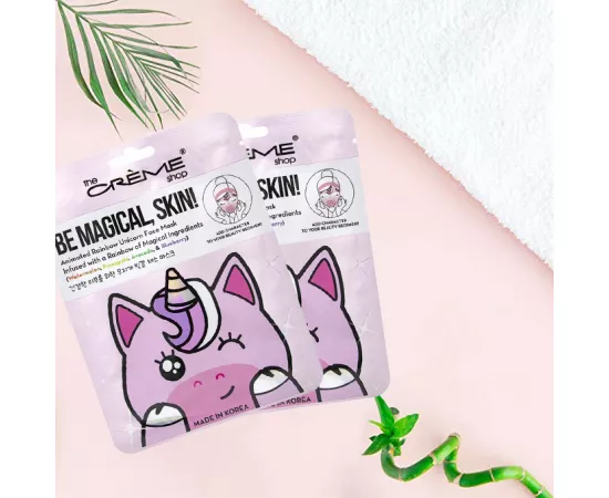 The Crème Shop Be Magical Skin Animated Rainbow Unicorn Face Mask