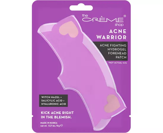 The Crème Shop Acne Warrior Acne Fighting Hydrogel Forehead Patch Kick Acne Right in the Blemish