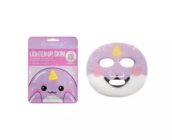 Lighten Up, Skin! Animated Narwhal Face Mask - Brightening Vitamin C