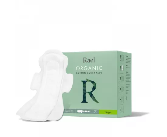 Rael Organic Cotton Cover Pads - Large