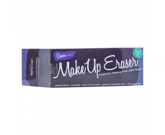 Makeup Eraser Cloth Remove Makeup with Only Water. Reusable, Hypoallergenic with Antibacterial Properties- Queen Purple