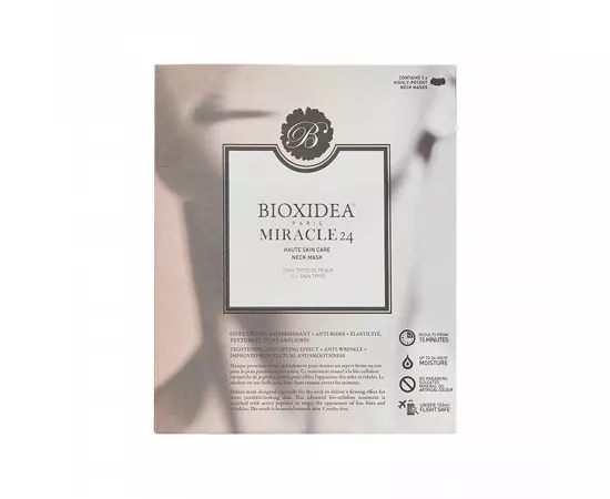 Bioxidea Miracle24 Haute Skin Care For Neck Mask - Set of 3