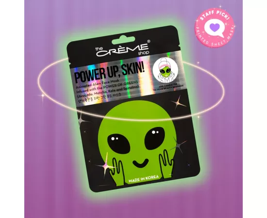 The Crème Shop Power Up Skin Alien Face Mask