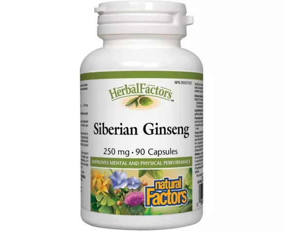 Natural Factors Siberian Ginseng 250 mg 90 Capsules