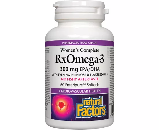 Natural Factors Women's Complete Rx Omega-3 300 mg 60 Softgels