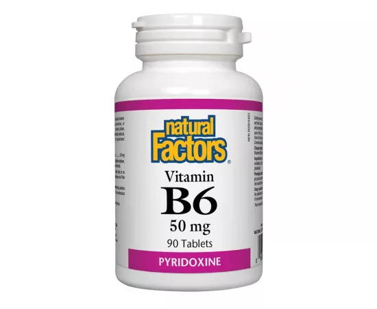 Natural Factors Vitamin B6 50 mg 90 Tablets