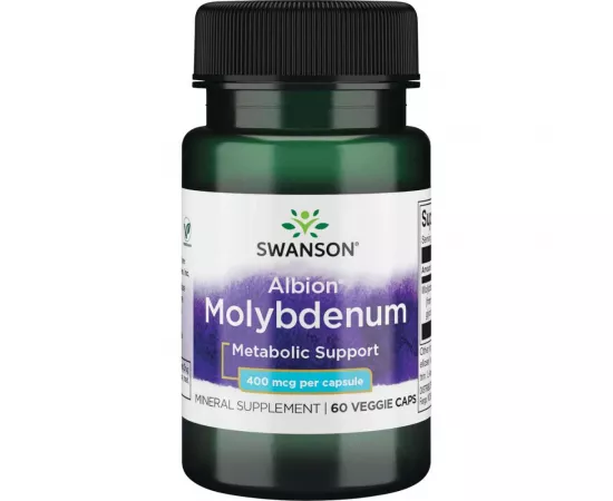 Swanson Albion Chelated Molybdenum 400 mcg 60 Veggie Capsules