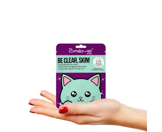 The Crème Shop Be Clear Skin Animated Kitten Face Mask