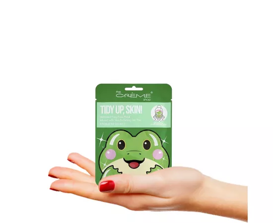 The Crème Shop Tidy Up Skin Animated Frog Face Mask  Skin Perfecting Tea Tree