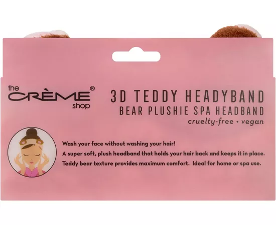 The Crème Shop 3D Teddy Headband Bear