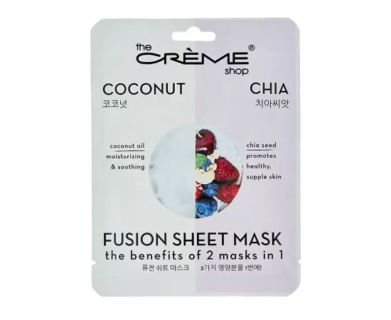 The Crème Shop Coconut Chia 2 in 1 Infusion Mask 25g