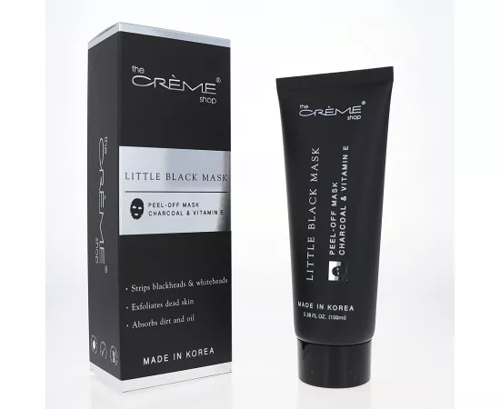 The Crème Shop Little Black Peel-off Mask Charcoal & Vitamin E Skincare